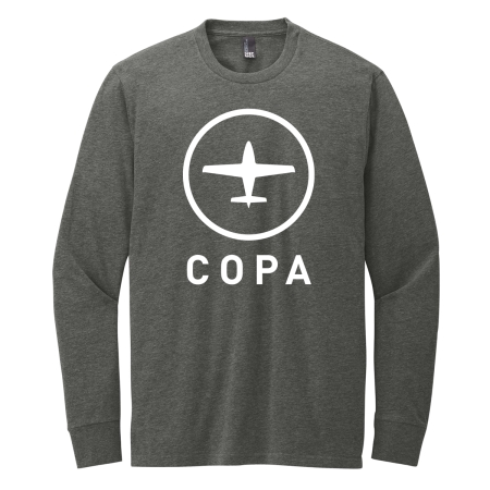copa classic long sleeve tshirt - heathered charcoal