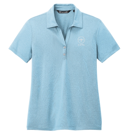copa travis mathew WOMEN'S coto performance polo - brilliant blue heather