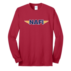 NAFI Classic long sleeve tshirt - red