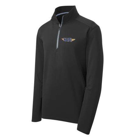 NAFI Men's Approach Quarter Zip - black